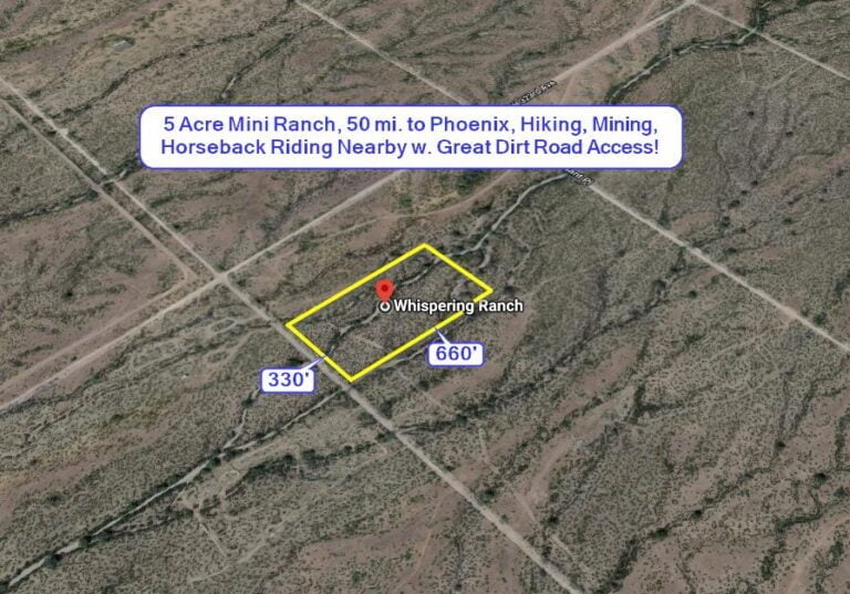 Whispering Ranch in Wittmann, AZ 5 Acre Mini Ranch, 60 mi. to Phoenix