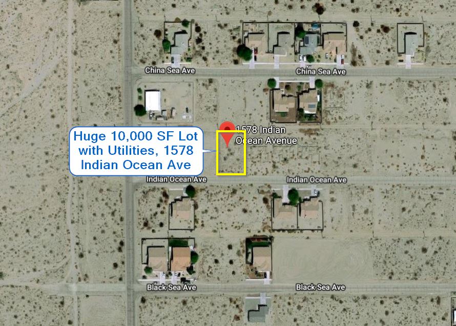 Salton City, CA - Large 10,000 SF Lot, New Homes Across St, Utilities to Property, No HOA, Pool Access!