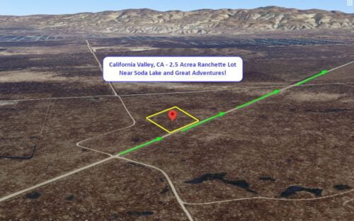California Valley, CA - 2.5 Acre Lot Great for Camping, Hiking, Off-Roading, Near Soda Lake, 65 mi. to San Luis Obispo and Bakersfield!