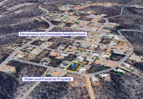 ARIZONA - Rio Rico, AZ – 0.50 Acre Flat Building Lot on Paved, Well-Developed Upscale Neighborhood, Water & Power to Property, No HOA, 59 mi. to Tucson