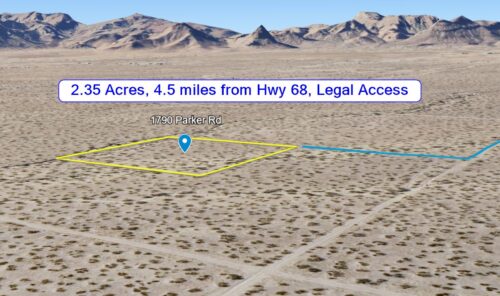 ARIZONA - 2.35 Acres, Golden Valley, Mohave County: Private Off-Grid Lot 4.5 miles from Hwy 68, Legal Access by Dirt Road, No HOA, Mf'd Homes & RVs Allowed