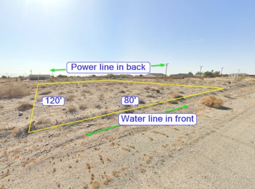 SALTON CITY, CALIFORNIA – 0.23 Acres, Imperial County: Water & Power to Property, 1 mi. to Hwy 86 Great for Commuters, No HOA, in Desirable Vista Del Mar