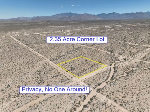 YUCCA, ARIZONA - 2.35 Acres, Mohave County: Private and Secluded, 1.5 mi. of Dirt Road Driving from Pavement, 8 mi. to I-40, Mf'd Homes & RVs Allowed