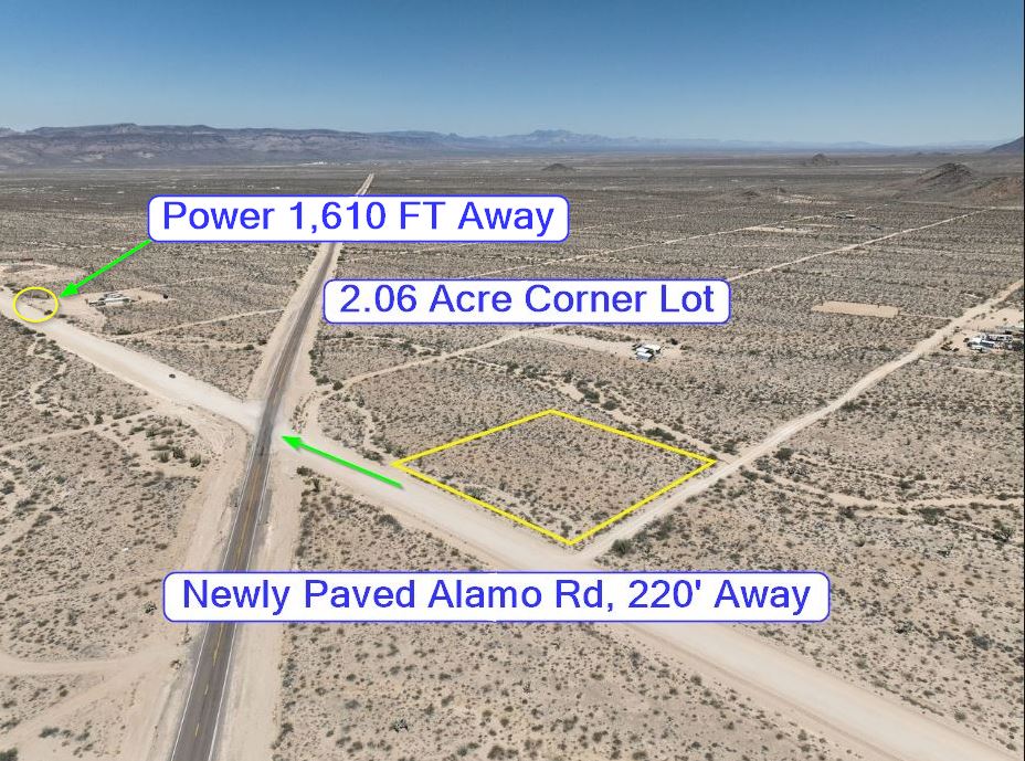 YUCCA, ARIZONA - 2.06 Acres: No Flood Zone, Easy Access 220' From Paved Alamo Rd, 6.5 mi. to I-40, Good Development Potential, Mf'd Homes & RVs Allowed