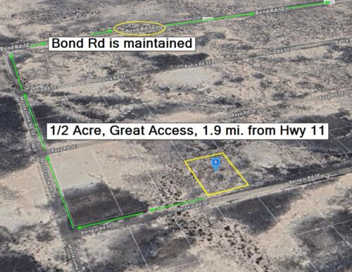 DEMING, NEW MEXICO - 0.5 Acres, Luna County: Great Access 1.9 mi from Paved Road, 5 mi to the Florida Mountains, 23 mi to Rockhound State Park