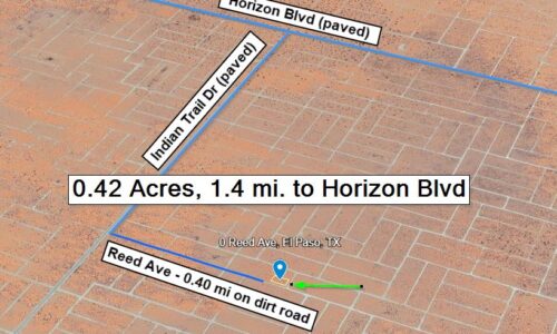 TEXAS - 0.42 Acres, Horizon City, TX: East El Paso, No Zoning, Can Use For Commercial, Residential, Great Business Location, 32 mi. to El Paso
