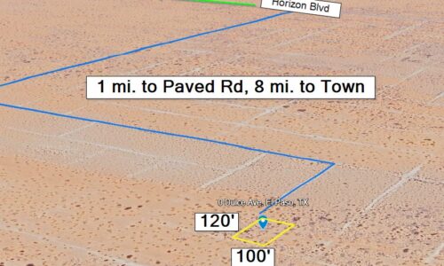 TEXAS - 0.41 Acres, Horizon City, TX: No Zoning, East El Paso Growth Corridor, 1 mi. from Horizon Blvd, Use For Commercial or Residential, 32 mi. to El Paso