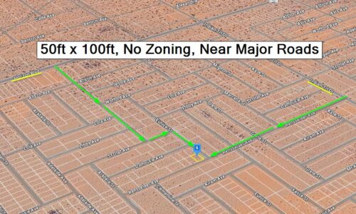 TEXAS - 0.14 Acre Corner Lot, Horizon City, TX: East El Paso Growth Corridor, 50ft x 100ft, No Zoning, Use For Commercial or Residential, 32 mi. to El Paso