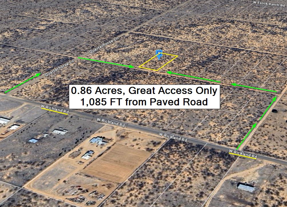 ARIZONA - 0.84 Acres, Cochise, AZ: 80 mi. to Tucson, All Seasons Access Only 1,085 FT from Paved Rd, Mild Summers Perfect for Camping & Adventure!