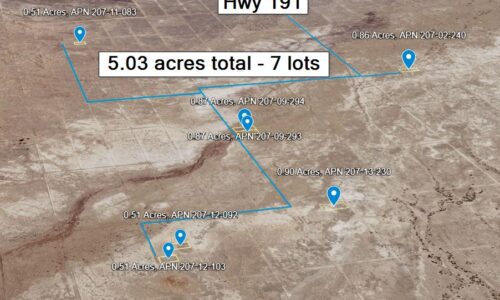 INVESTOR PACKAGE - 7 Lots, 5.03 Acres, Cochise, AZ: 50% Off Price, Legal 4WD Access from Hwy 191, 80 mi. to Tucson