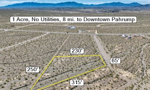 PAHRUMP, NV – 1 Acre: Camping and RV'ing Allowed up to 7 Days, No Utilities, Casinos 7 mi. Away, Mountains & Hiking Nearby, 65 mi. to Las Vegas